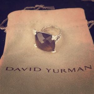 *sold*Auth. David Yurman Smokey topaz ring